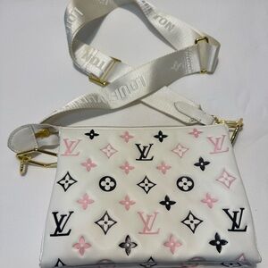 White and Pink Women's Bag